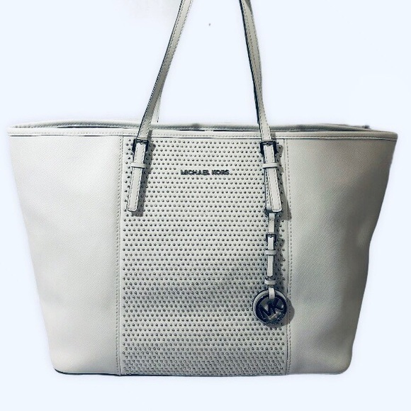 Michael kors white tote bag micro studs studded - Picture 1 of 16